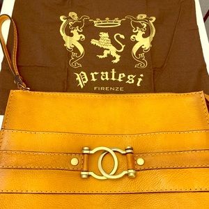 Partesi Italian leather clutch